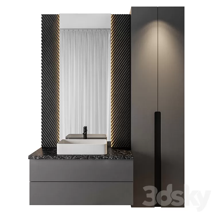 Luxury Bathroom 66 3D Model Free Download