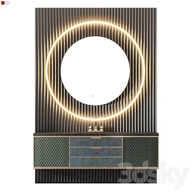 Luxury Brands Bathroom 3D Model Luxury Brands Bathroom 3D Model