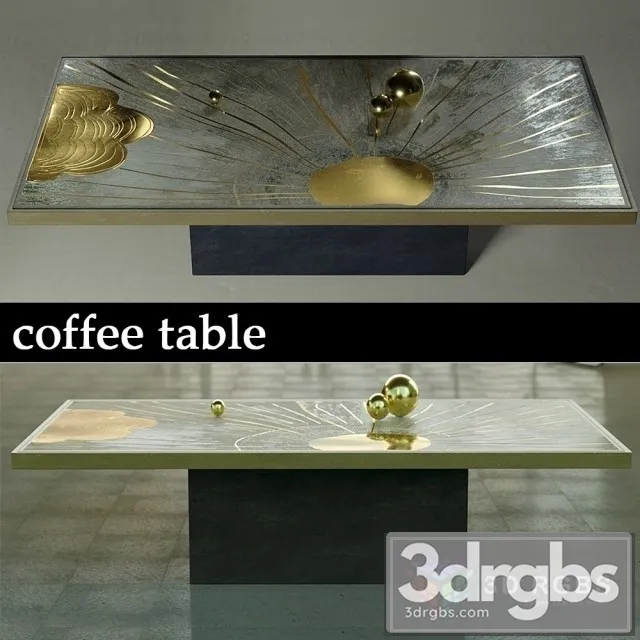 Luxury Coffee Table 3D Model Download