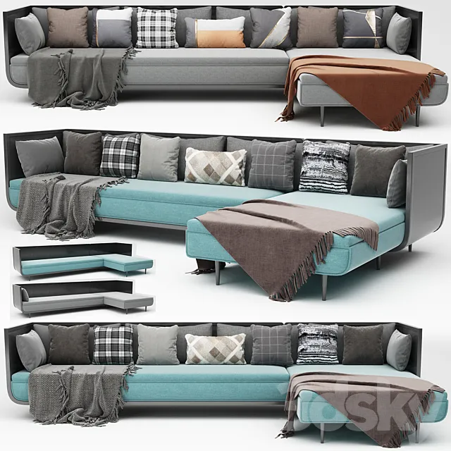 LUXURY CORNER SOFA 3DModel