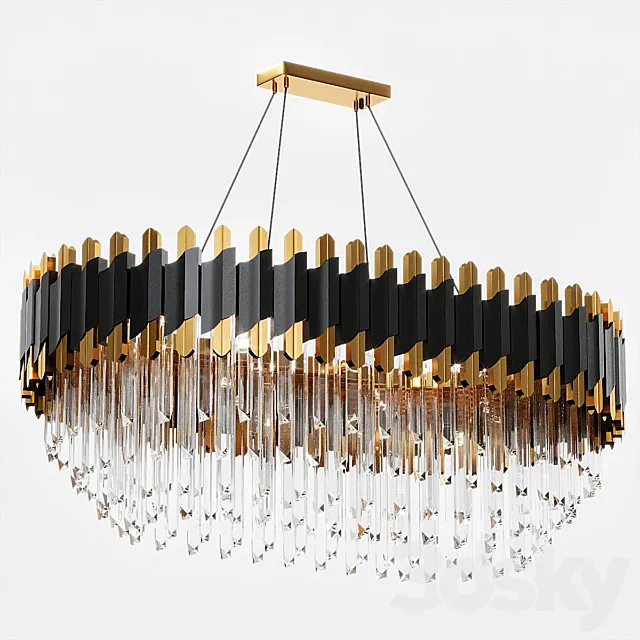 Luxury Crystal Chandelier Modern SuspensionLuxury Crystal Chandelier Modern Suspension 3D Model