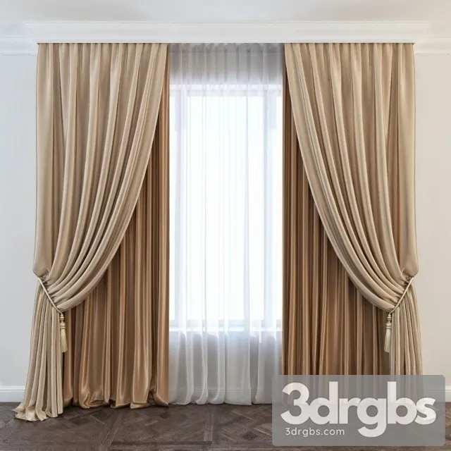 Luxury Curtain 3D Model Download