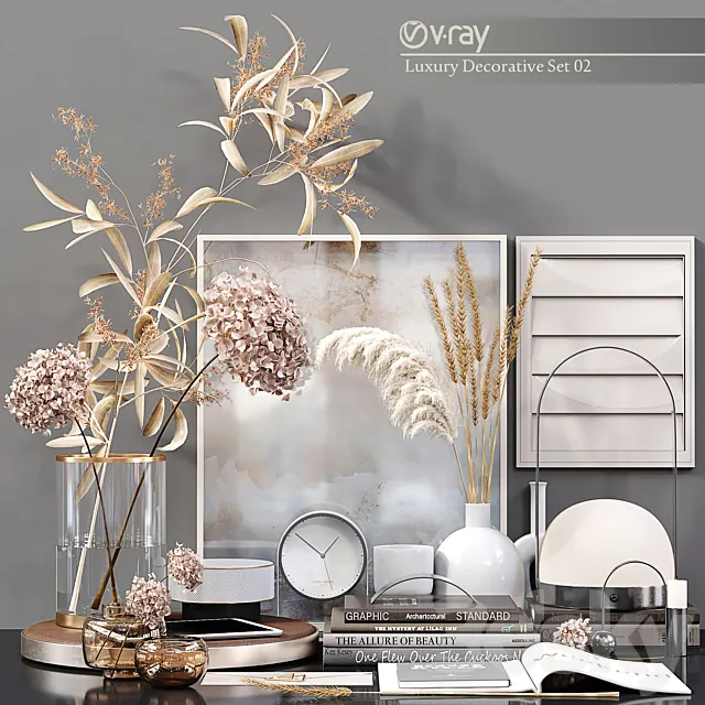 Luxury Decorative Set 02 3D Model