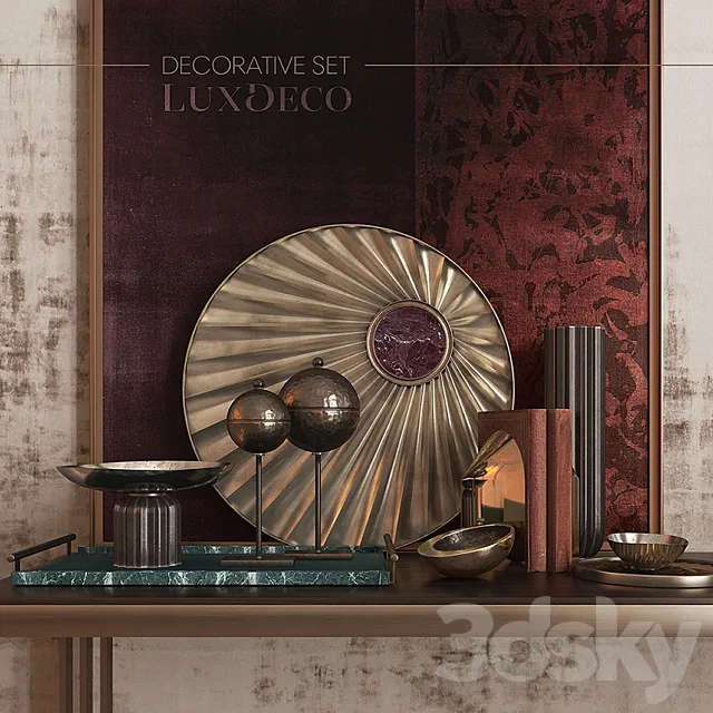 Luxury decorative set 3D Model