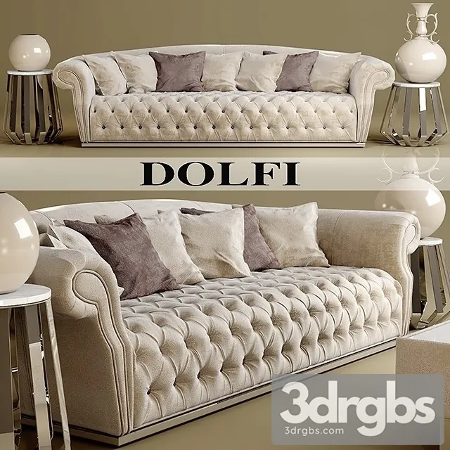 Luxury Dolfi Sofa 01 3D Model Download