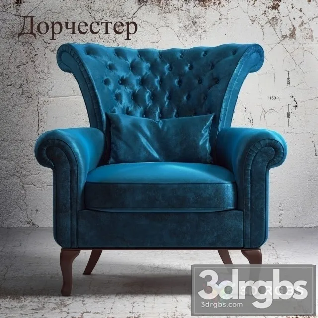 Luxury Fabric Armchair 3D Model Download Luxury Fabric Armchair 3D Model Download