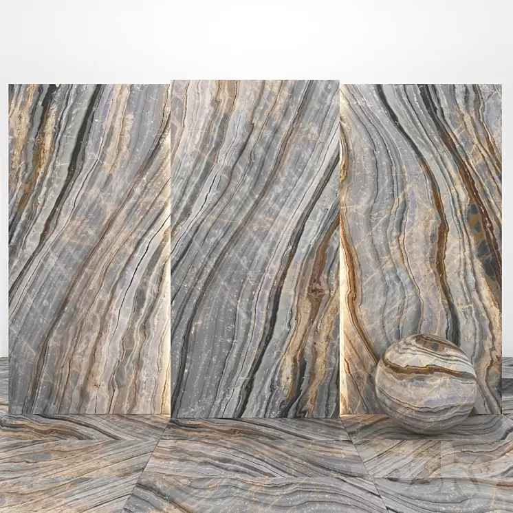 Luxury golden marble 3D Model