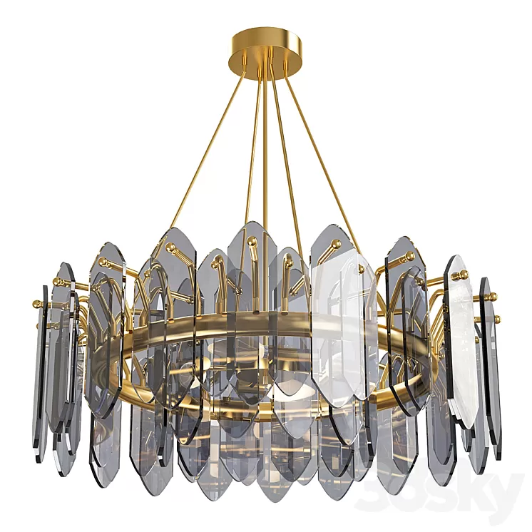 luxury & modern blurry crystal designer chandelier. code 3D Model luxury & modern blurry crystal designer chandelier. code 3D Model
