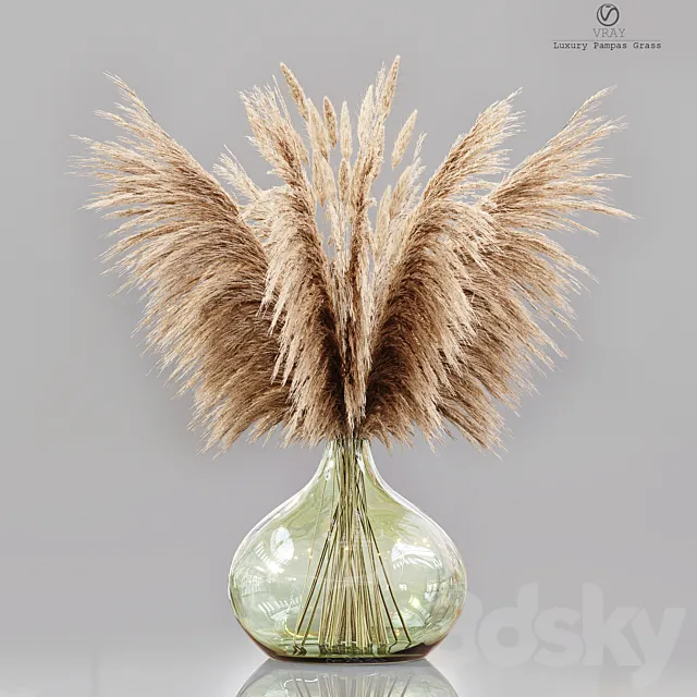Luxury pampas grass 3D Model Luxury pampas grass 3D Model