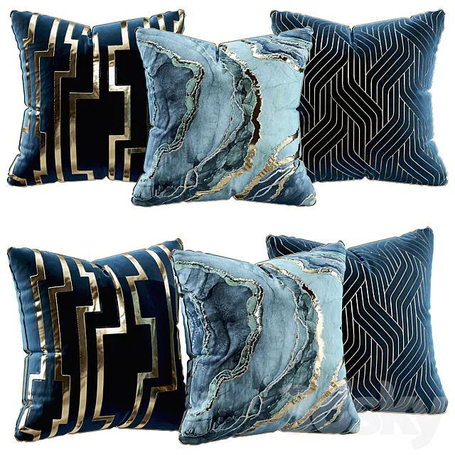 Luxury pillows 3D Model Luxury pillows 3D Model