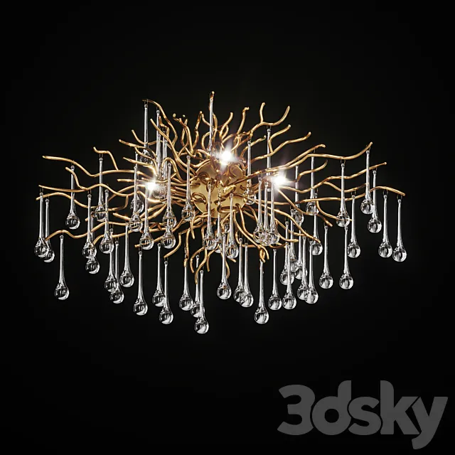 Luxury sconce in the form of drops MARIAN 3D Model Luxury sconce in the form of drops MARIAN 3D Model