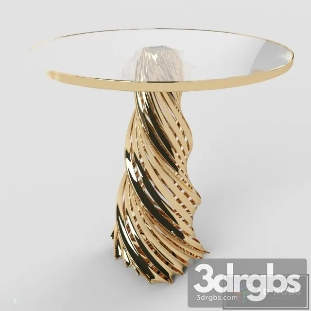 Luxury Side Table 3D Model Download