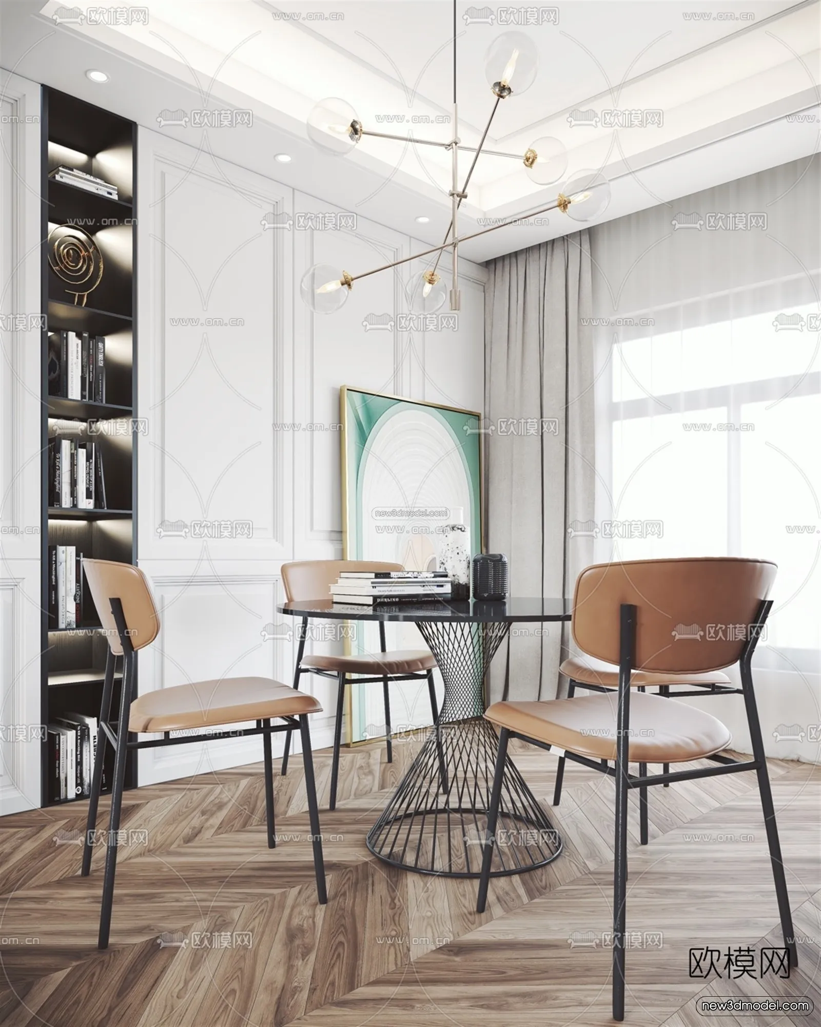 Luxury Style Interior 3D Blocks – Living Room 3D Model – 067 – VRAY