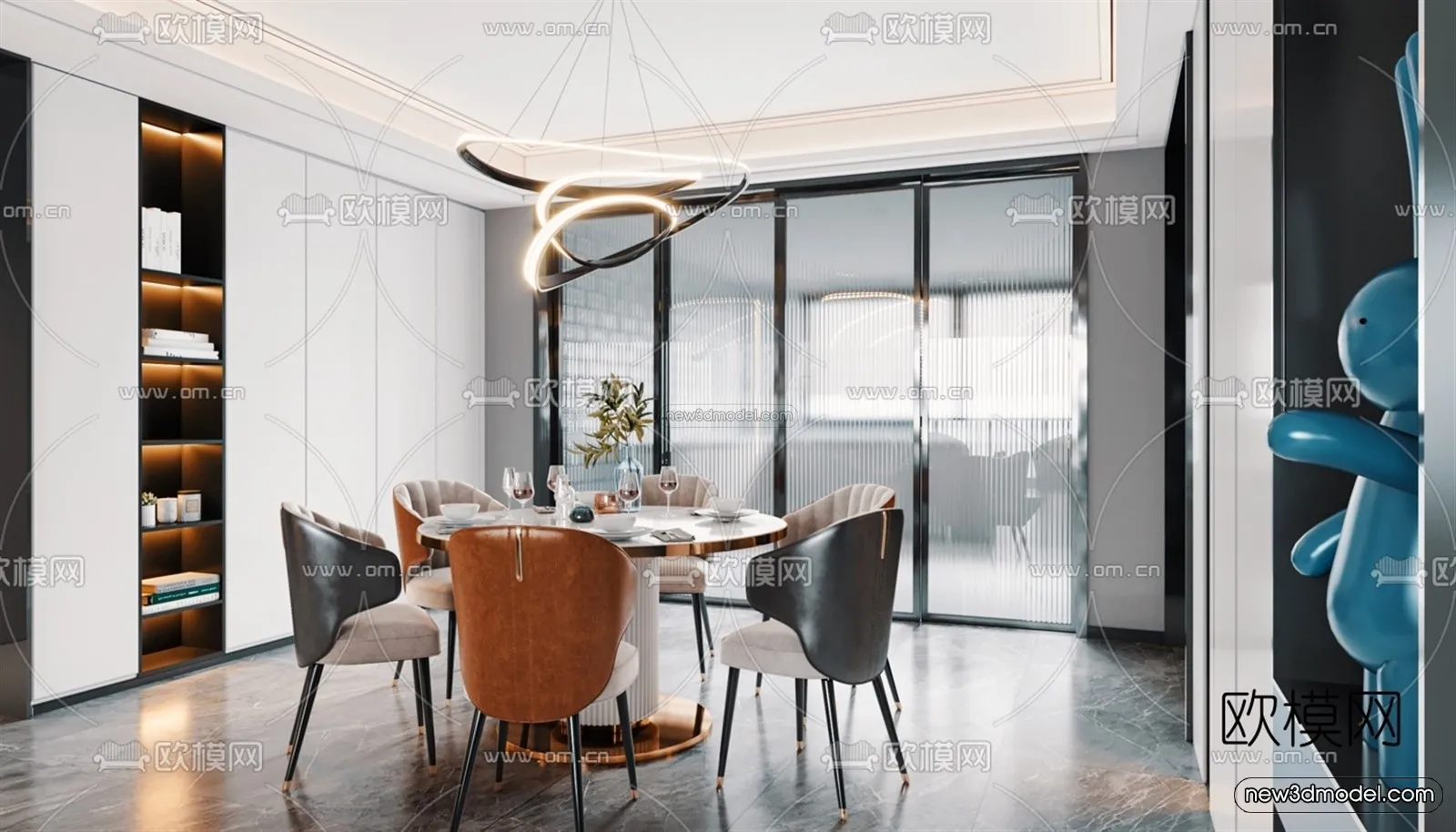 Luxury Style Interior 3D Blocks – Living Room 3D Model – 071 – VRAY