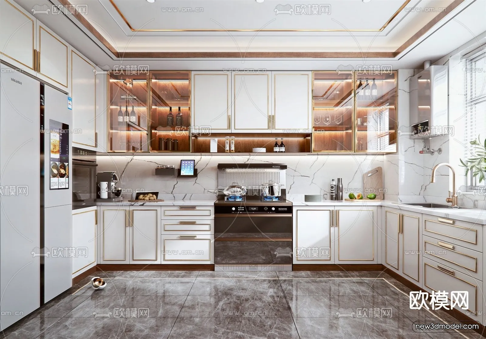 Luxury Style Interior 3D Blocks – Living Room 3D Model – 096 – VRAY