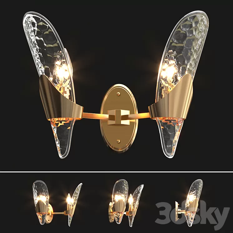 Luxury wall lamp 3D Model Free Download