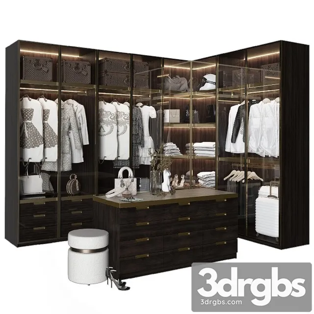 Luxury Wardrobe 3D Model Download