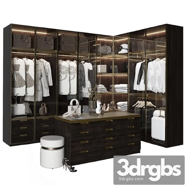 Luxury Wardrobe Part 2 3D Model Download