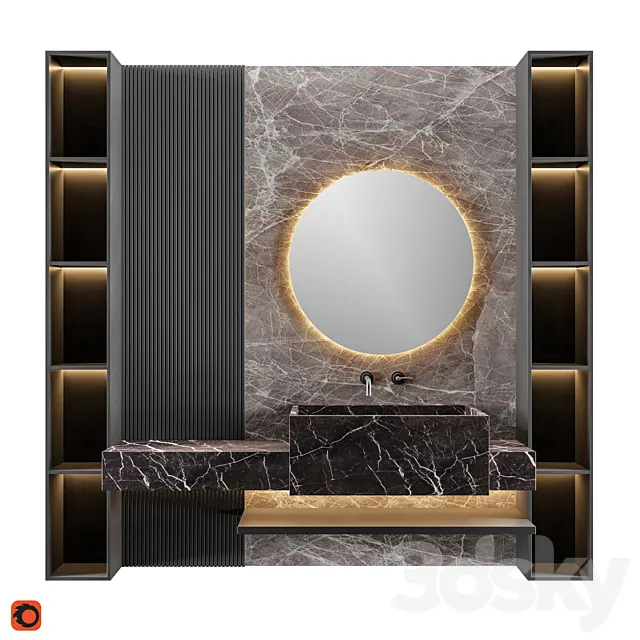 LUXURY – Wash Basin 05 3D Model
