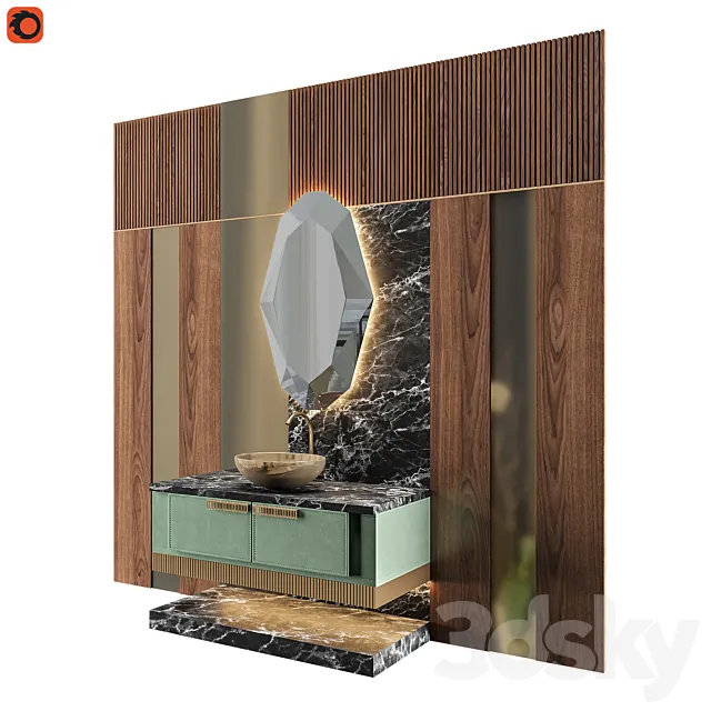 LUXURY – Wash Basin 08 3D Model