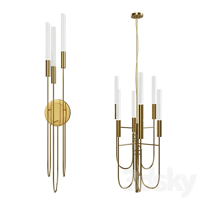 Luxxu Gala torch wall Gala pendant 3D Model