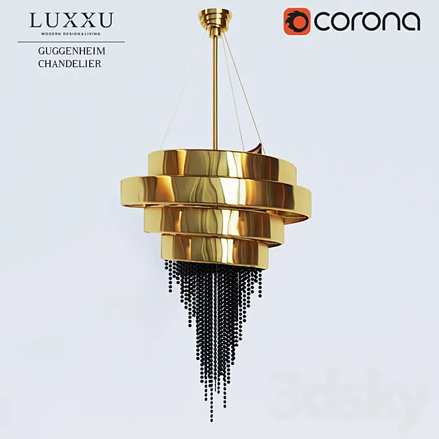 LUXXU GUGGENHEIM CHANDELIER 3D Model