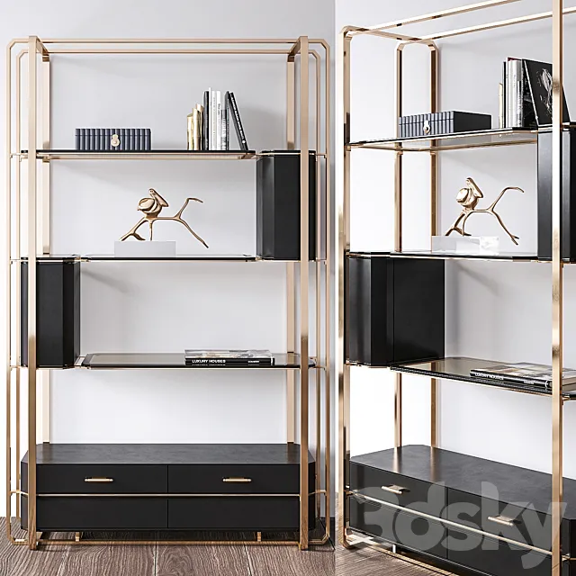 LUXXU Waltz Bookcase 3DModel