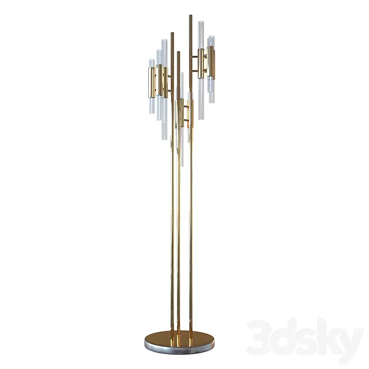 Luxxu WATERFALL floor lamp 3D Model Luxxu WATERFALL floor lamp 3D Model