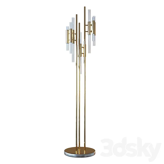 Luxxu WATERFALL floor lamp 3DModel Luxxu WATERFALL floor lamp 3DModel