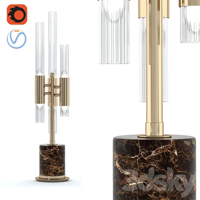 Luxxu Waterfall Table Lamp 3DModel