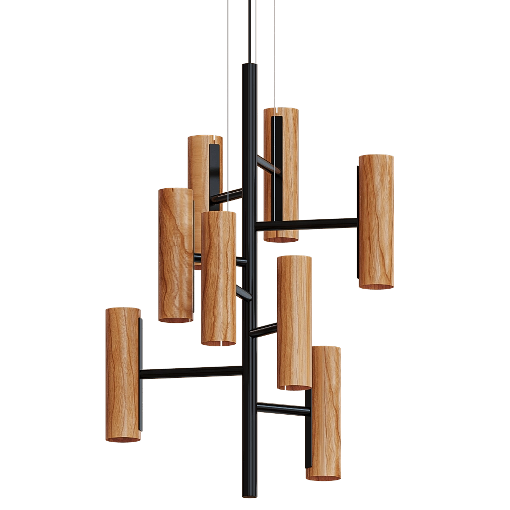 LZF – Ceiling lamp Black Note Suspension 3D Model LZF – Ceiling lamp Black Note Suspension 3D Model