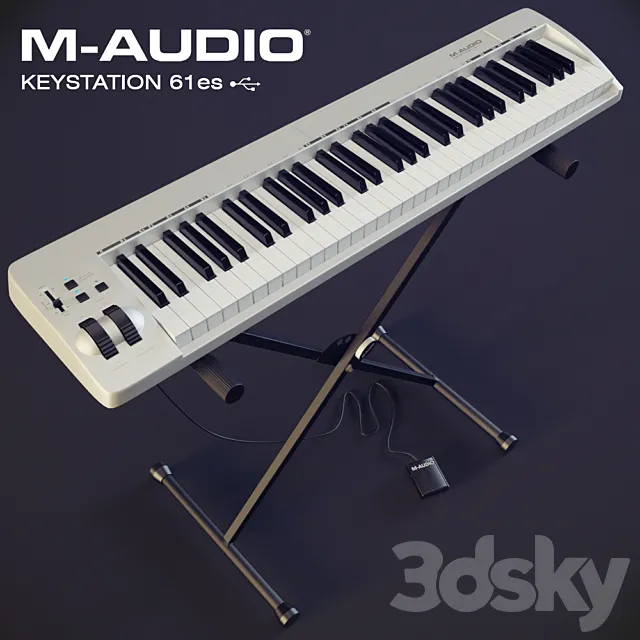 M-Aduio Keystation 61es 3DModel