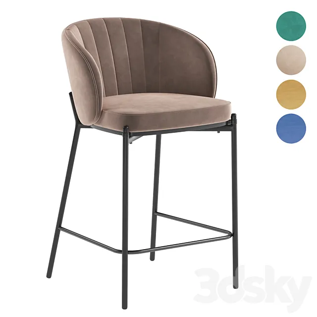 M-City Wendy counter stool 3D Model