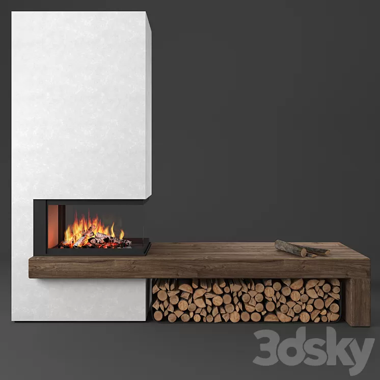 ma272sl fireplace Piazzetta 3D Model