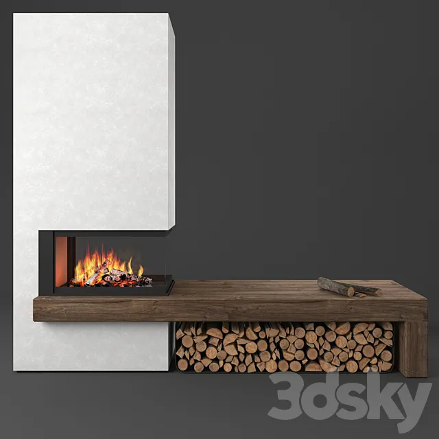 ma272sl fireplace. Piazzetta 3DModel