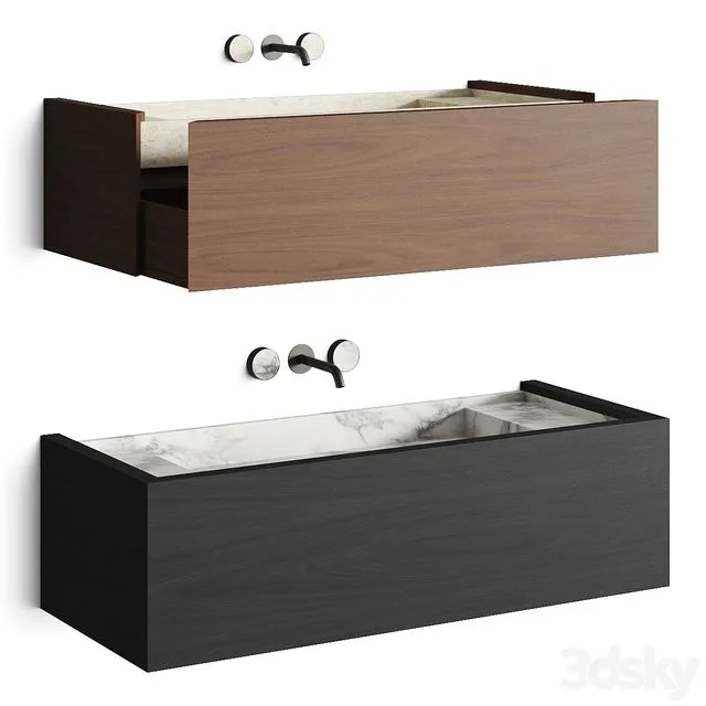 Maami Home Navagio Washbasin & Salvatori Spaghetti Tap 3D Model Maami Home Navagio Washbasin & Salvatori Spaghetti Tap 3D Model