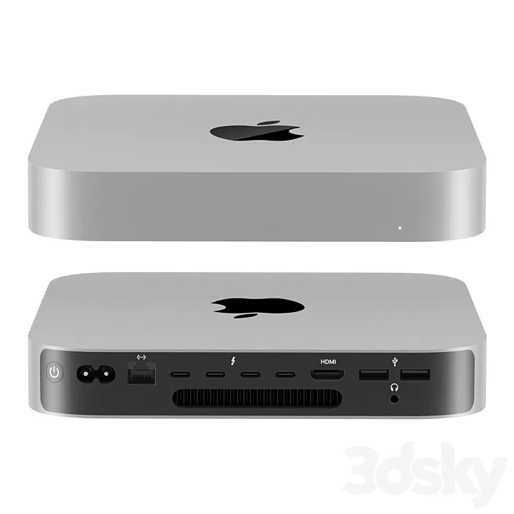 Mac mini m2 pro 2023 3D Model Free Download