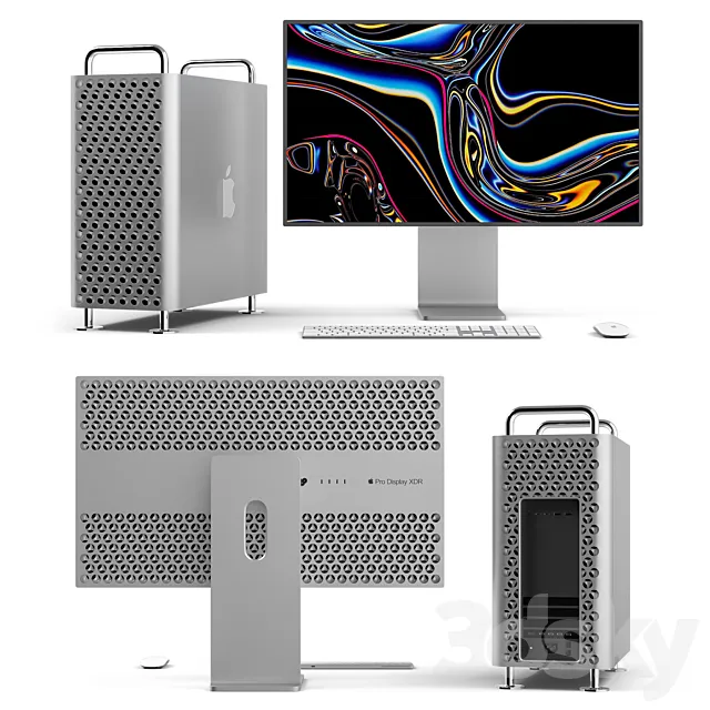 Mac Pro 2019 & Pro Display XDR 3DModel