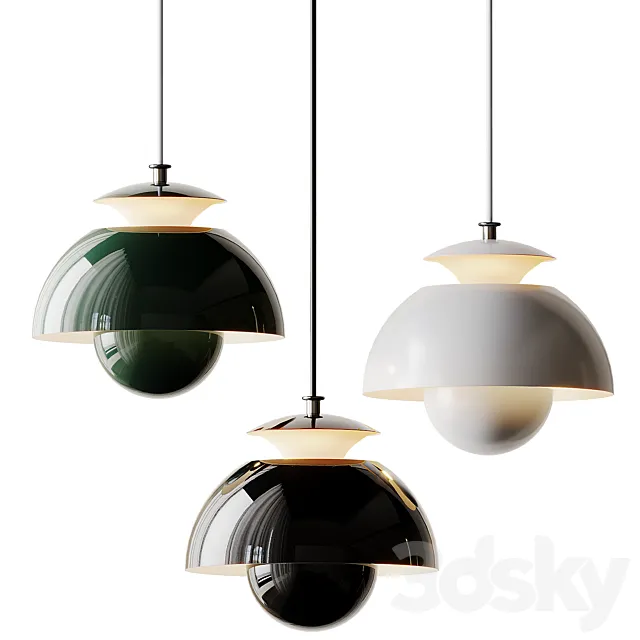 Macaron Metal Pendant Lamp 3D Model Macaron Metal Pendant Lamp 3D Model