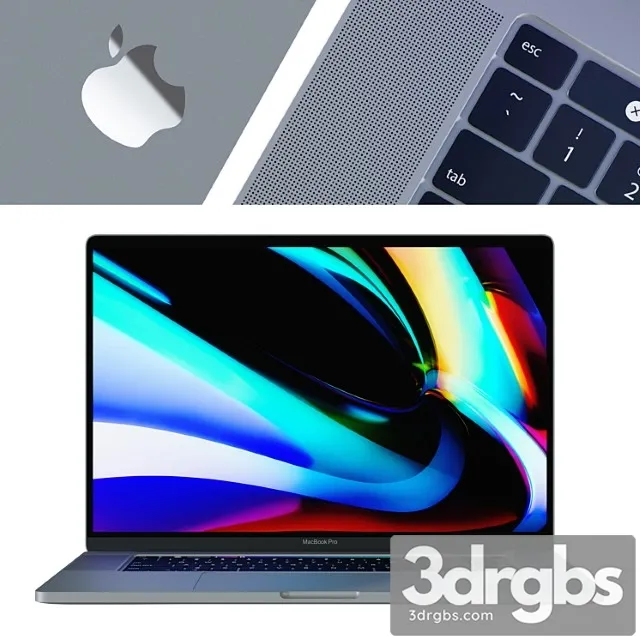 MacBook Pro 16 Silver and Space Gray 3D Model Download