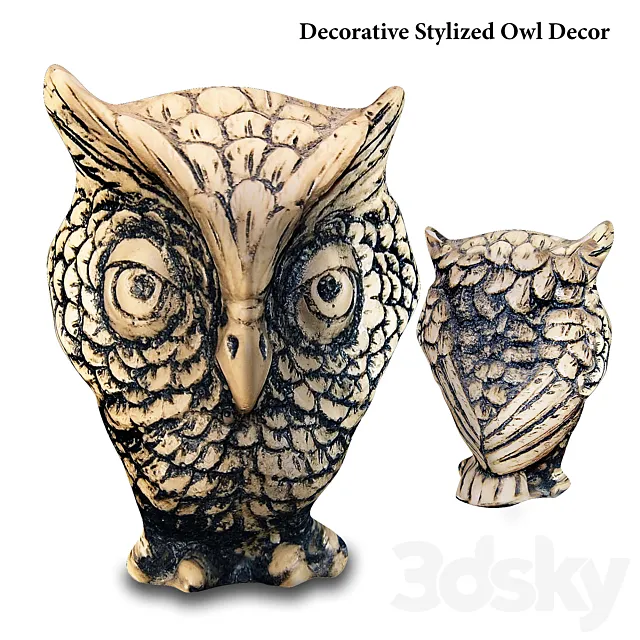 MaceSpace – Decorative Stylized Owl Decor 3DModel MaceSpace – Decorative Stylized Owl Decor 3DModel