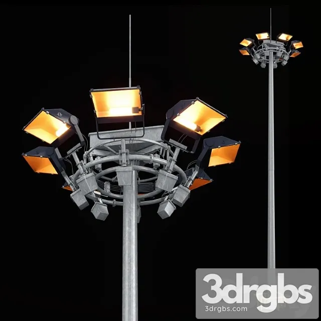 Machta S Mobilnoi Koronoi Prozhektor Iupiter 3D Model Download