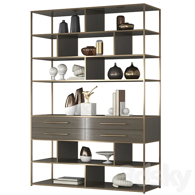 Mack etagere shelving unit 3DModel