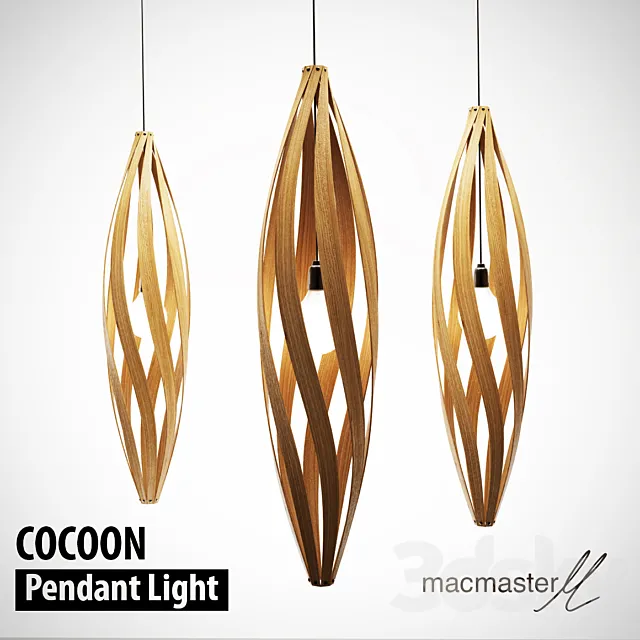 MacMaster Cocoon Pendant Light 3D Model MacMaster Cocoon Pendant Light 3D Model