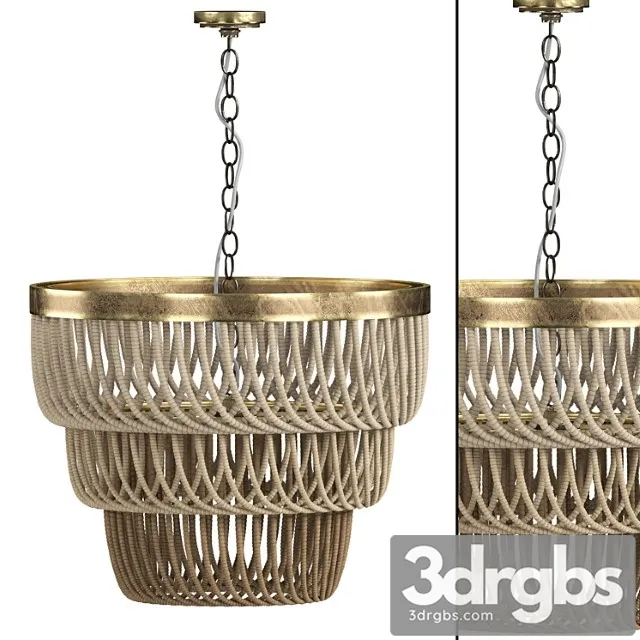 Macrame Chandelier 09 3D Model Download Macrame Chandelier 09 3D Model Download
