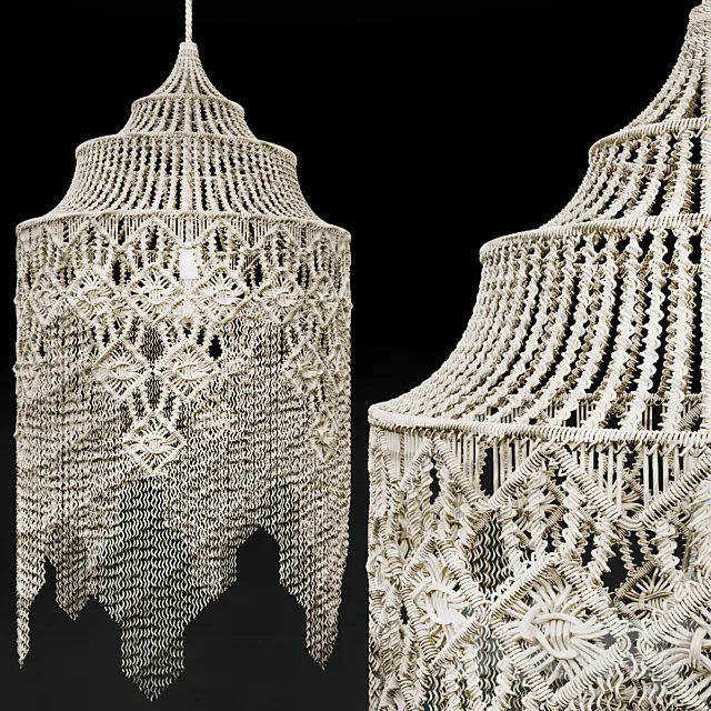 Macrame Chandelier 2 3DModel