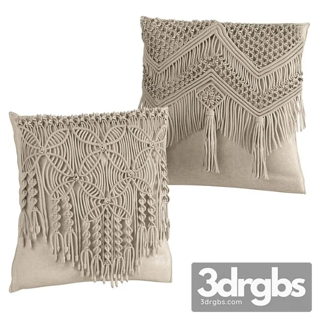 Macrame cushion set 05 Macrame cushion set 05