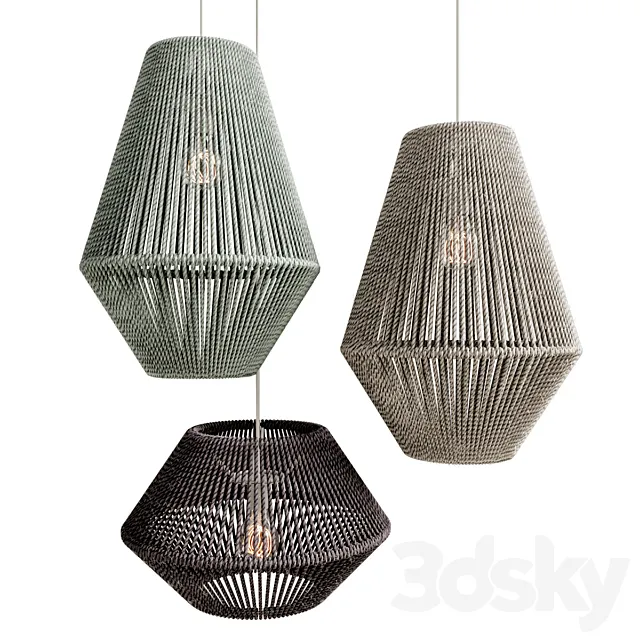 Macrame Decor Knitting 3D Model Macrame Decor Knitting 3D Model