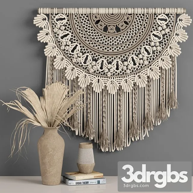 Macrame decor set 06