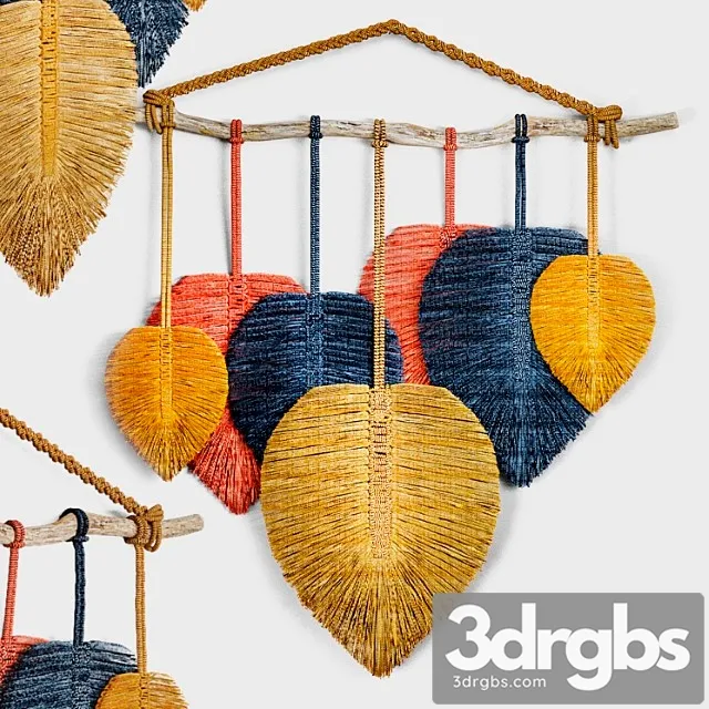 Macrame Leaves 3D Model Download